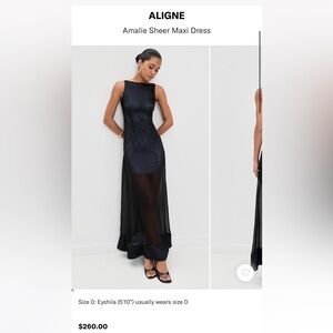 Aligne Amalie sheer maxi dress from Anthropologie